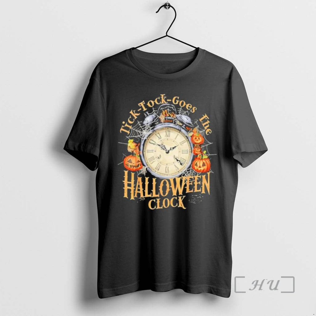 Officials Tick Tock Goes The Halloween Clock Pumpkin Spider Web