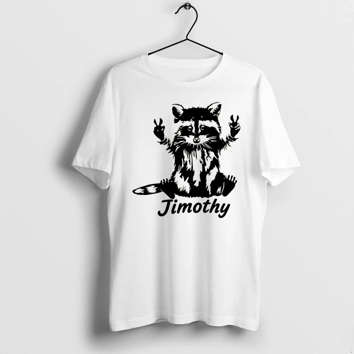 Officials Timothy Raccoon Peace Sign Cute Animal Tee Premium T Shirt