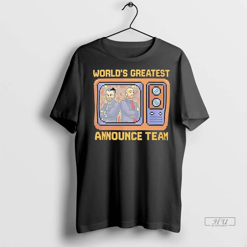 Officials Tom Hannifan And Matthew Rehwoldt Tna Wrestling Worlds Greatest Announce Team Ladies T Shirts