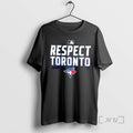 Officials Toronto Blue Jays Royal Respect Logo T Shirt Sweater
