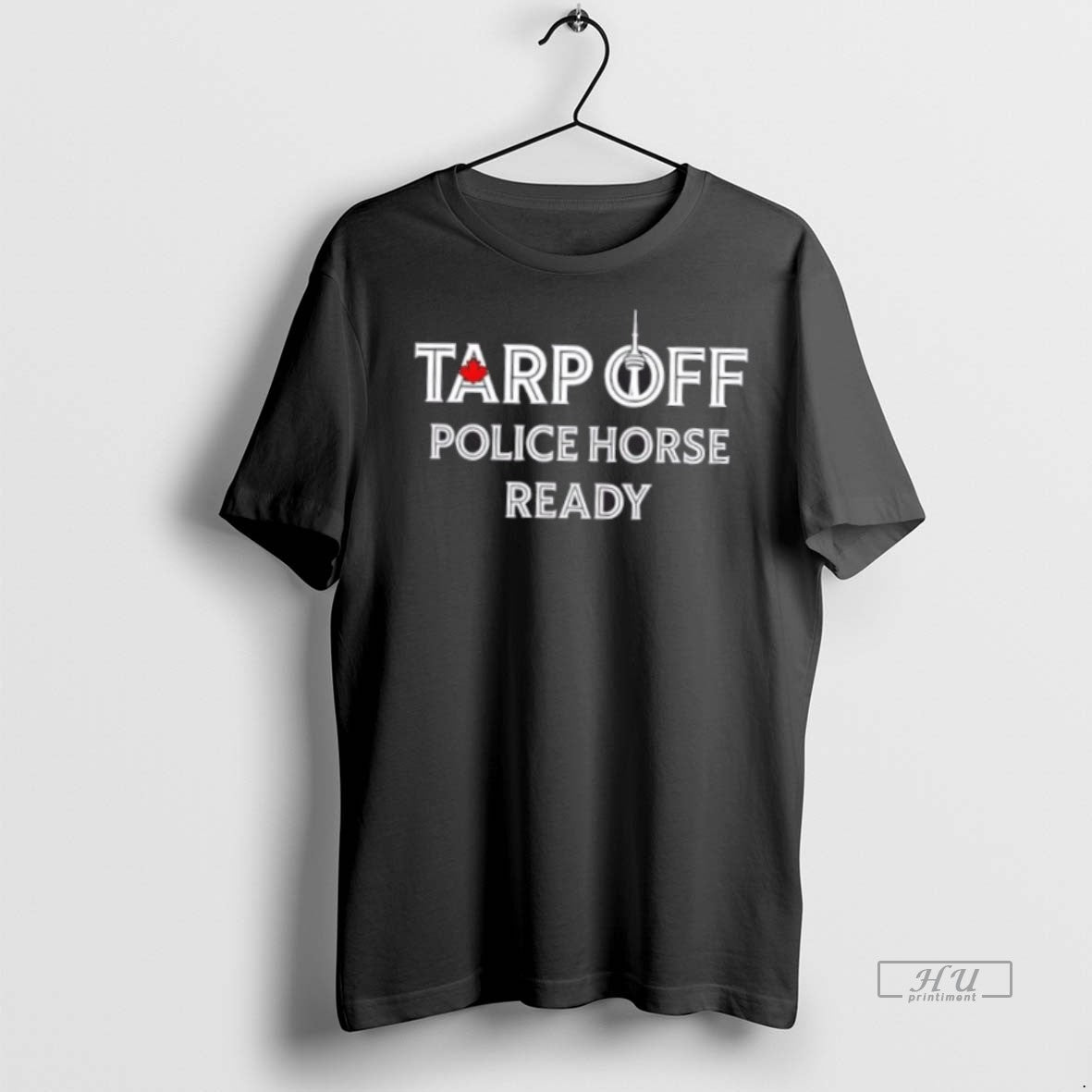 Officials Toronto Blue Jays Tarp Off Police Horse Ready 2 Sided Tee Shirt Sweater