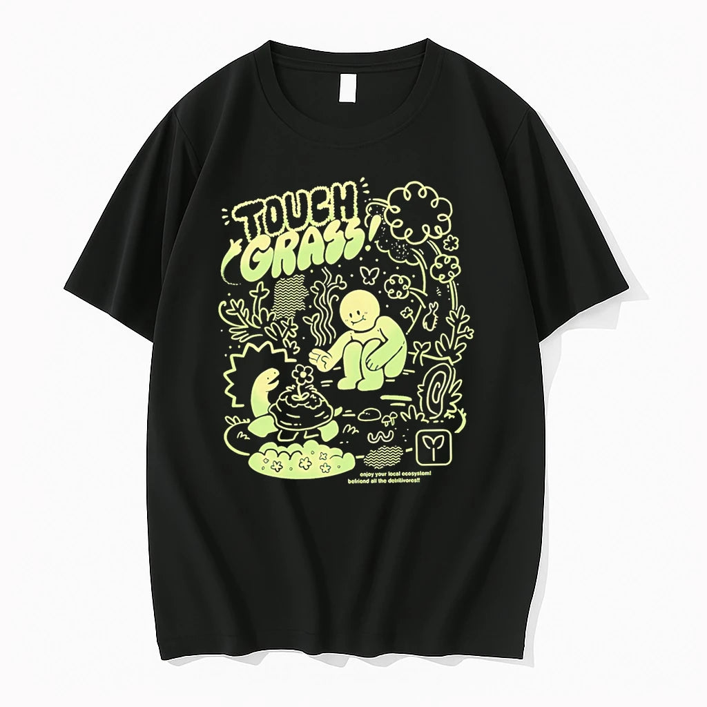 Officials Touch Grass Enjoy Your Local Ecosystem Befriend All The Detritivores Premium T Shirt