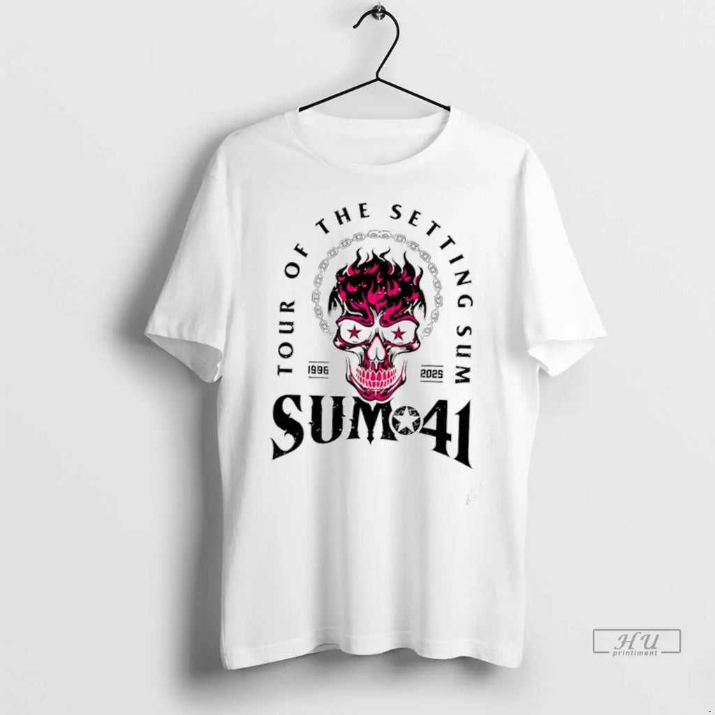 Officials Tour Of The Setting Sum 41 T Shirts