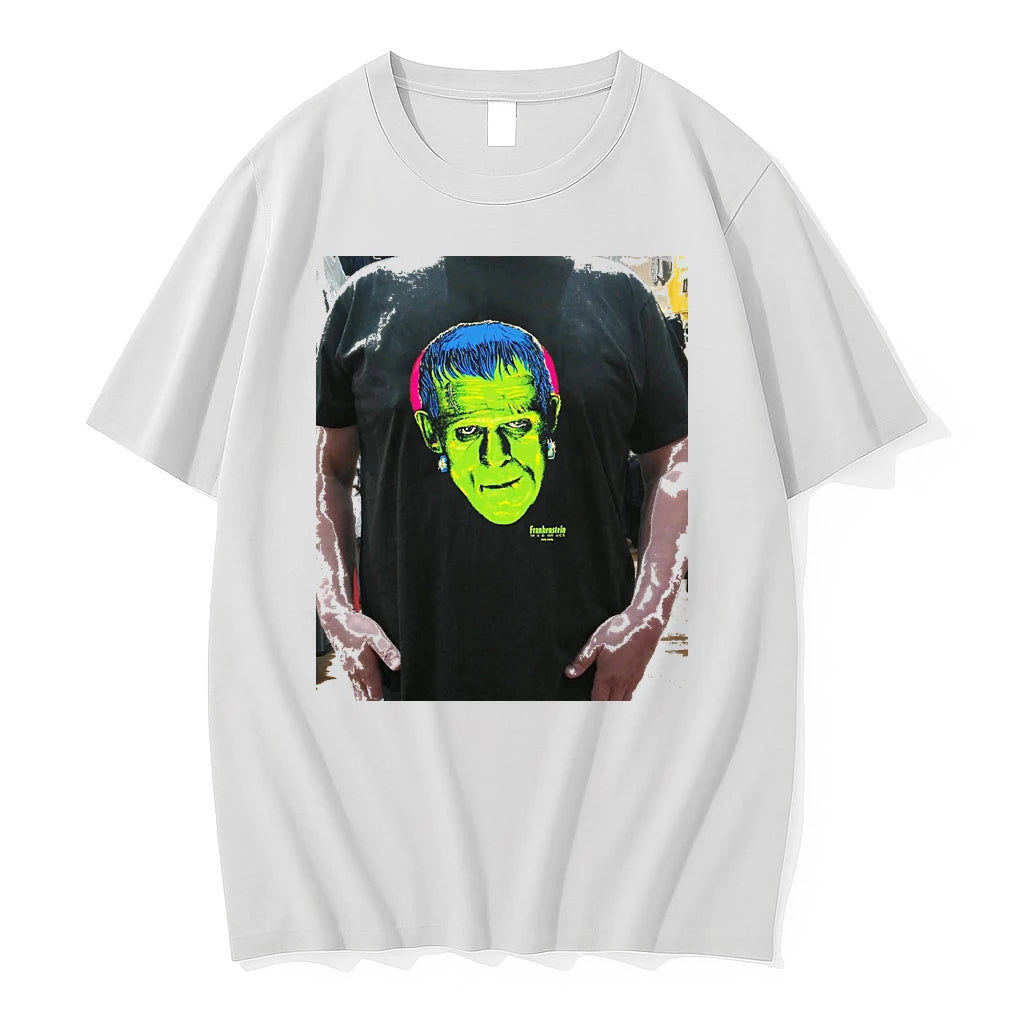 Officials Travis Barker Wearing Frankenstein Premium T Shirt