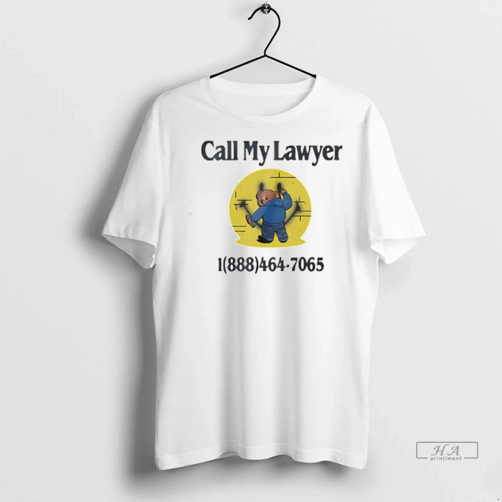 Officials Trendy Bear Call My Lawyer 1888 464 7065 Shirt Sweater