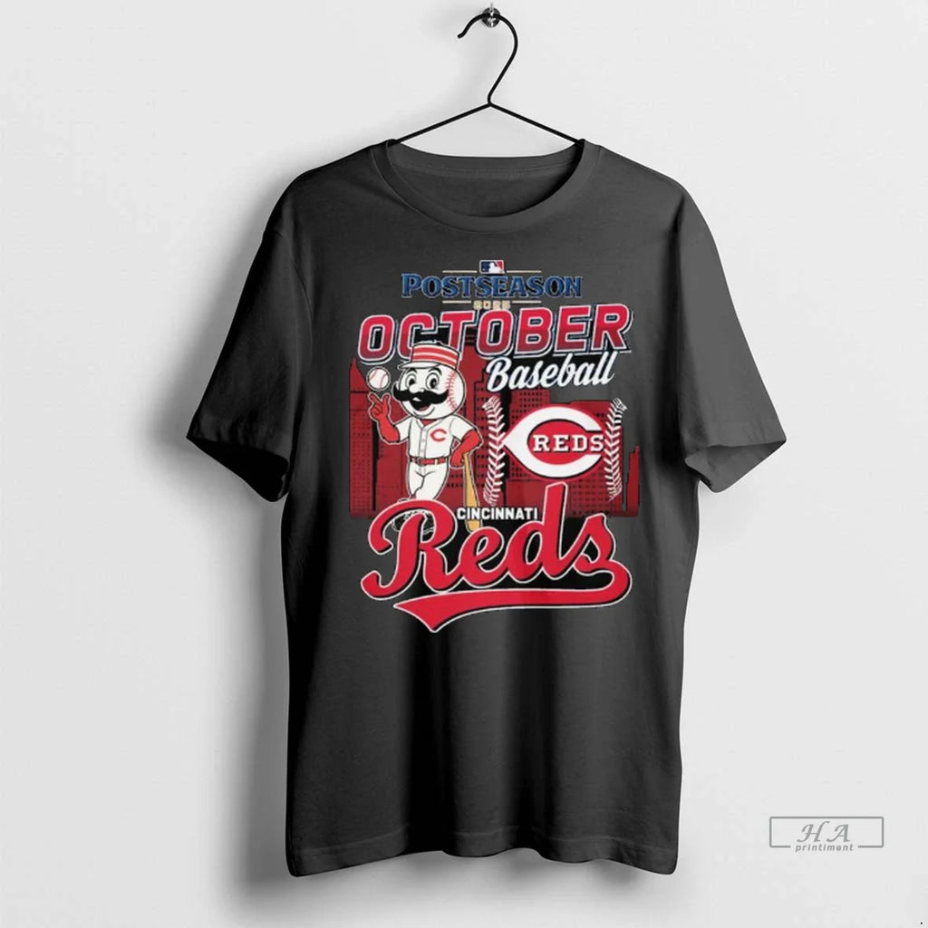 Officials Trendy Cincinnati Reds Macsot Baseball 2025 Postseason Champions Long Sleve Shirt Sweater