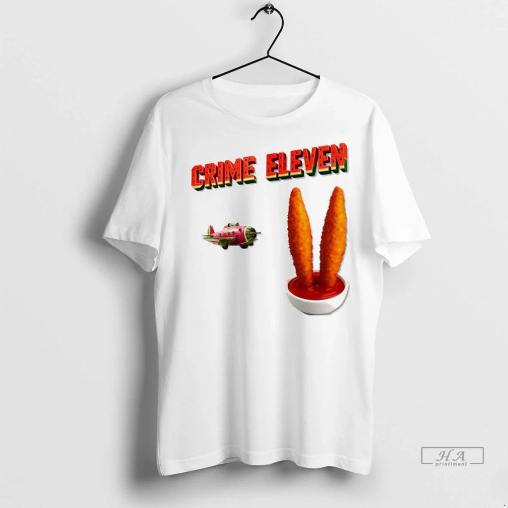 Officials Trendy Crime Eleven Watermelon Plane And Fried Food Shirt Sweater