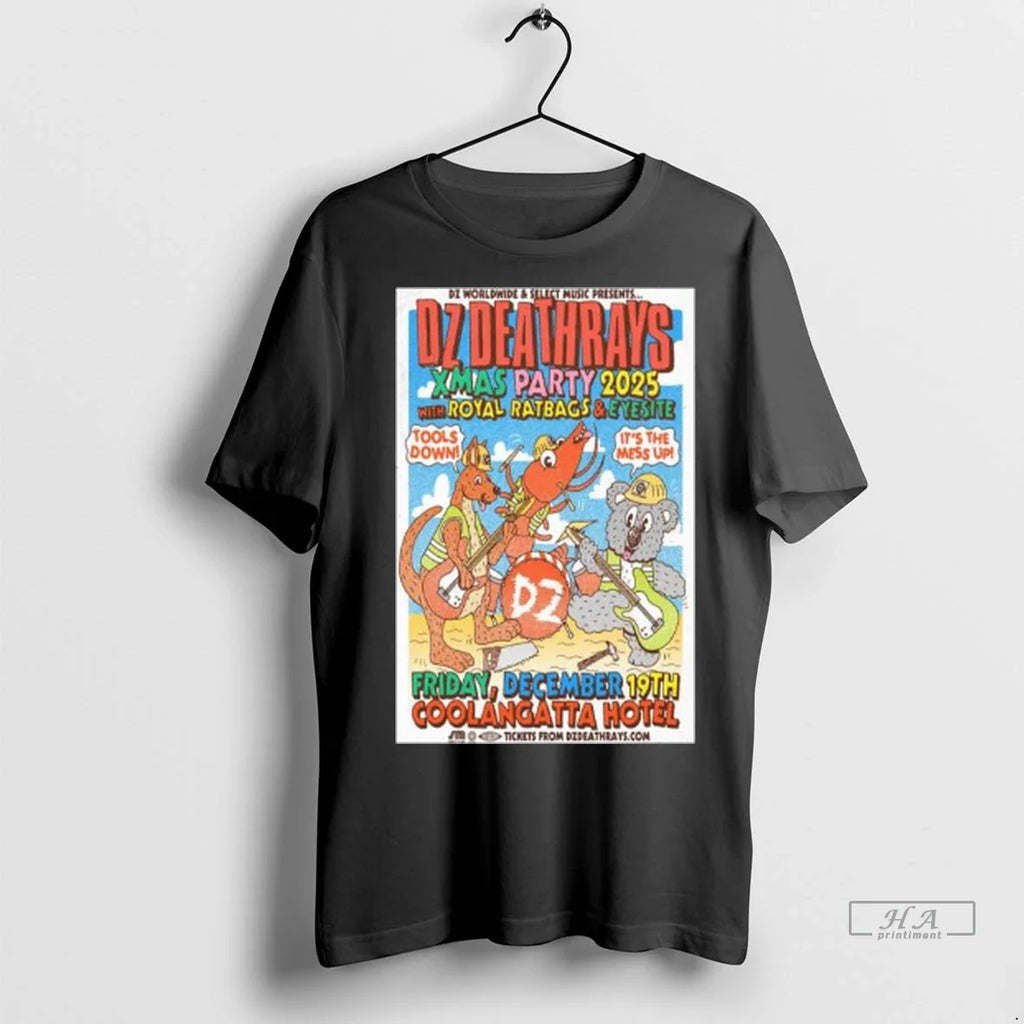 Officials Trendy Dz Deathrays Xmas Party 2025 December 19th Coolangatta Hotel Long Sleve Shirt Sweater
