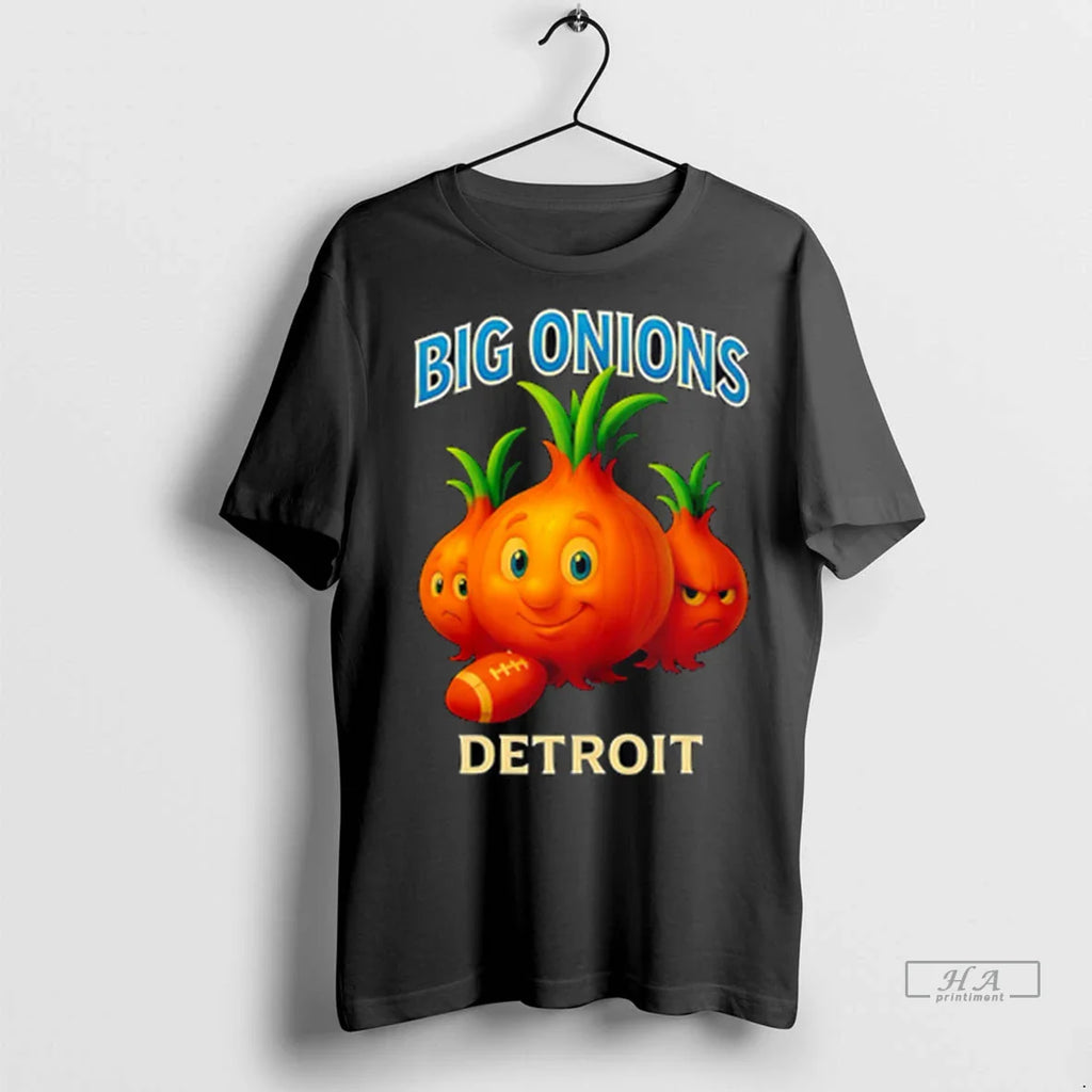 Officials Trendy Detroit Big Onions Funny Football Shirt Sweater