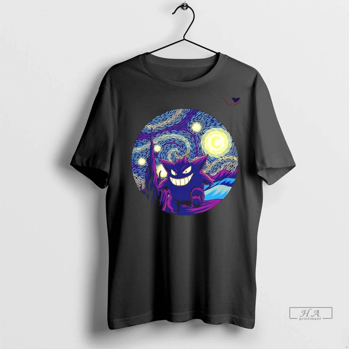 Officials Trendy Gengar X Van Goghs Starry Night Starry Ghost Shirt Sweater