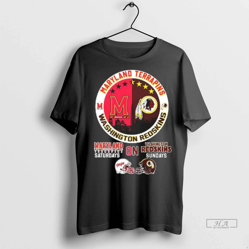 Officials Trendy Maryland Terrapins On Saturdays Washington Redskins On Sundays Shirt Sweater