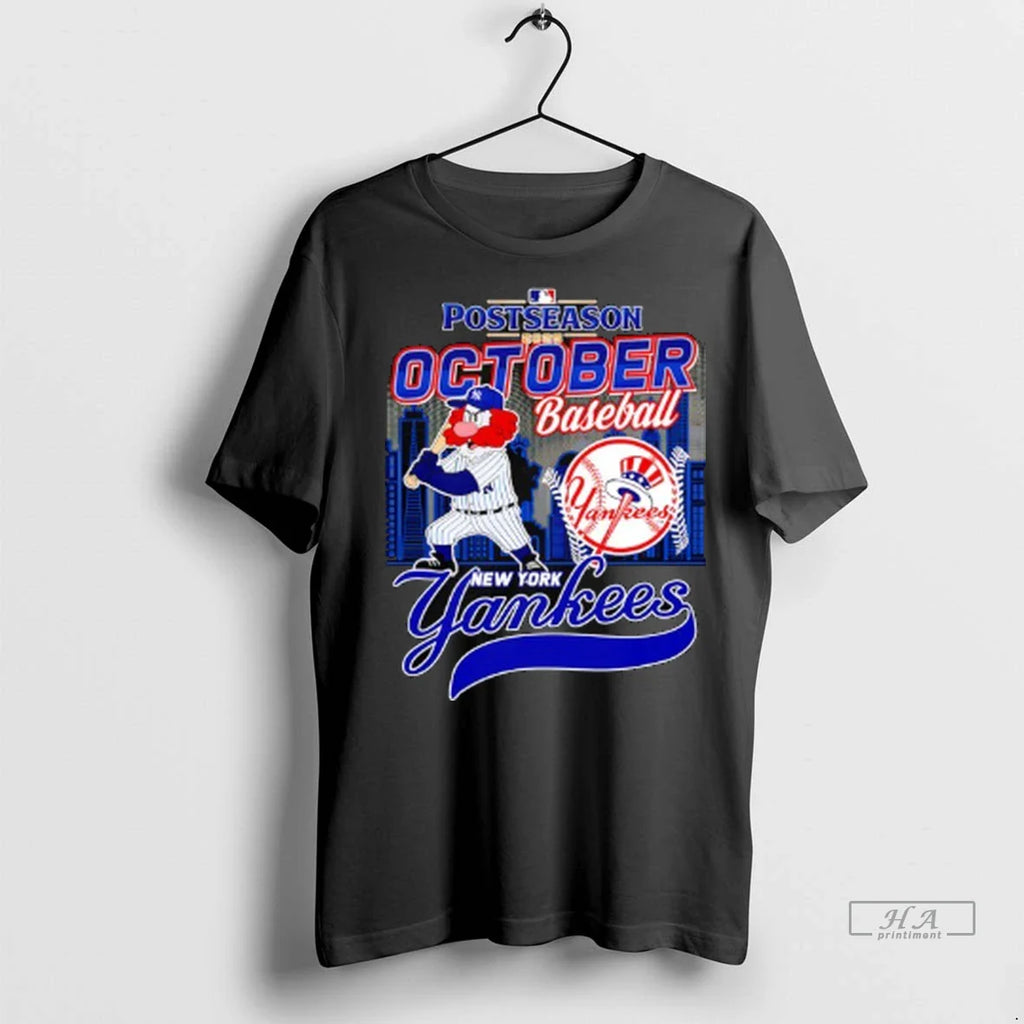 Officials Trendy New York Yankees Mascot October Baseball 2025 Mlb Postseason Shirt Sweater