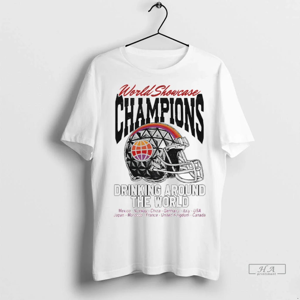 Officials Trendy World Showcase Champions Drinking Around The World Shirt Sweater