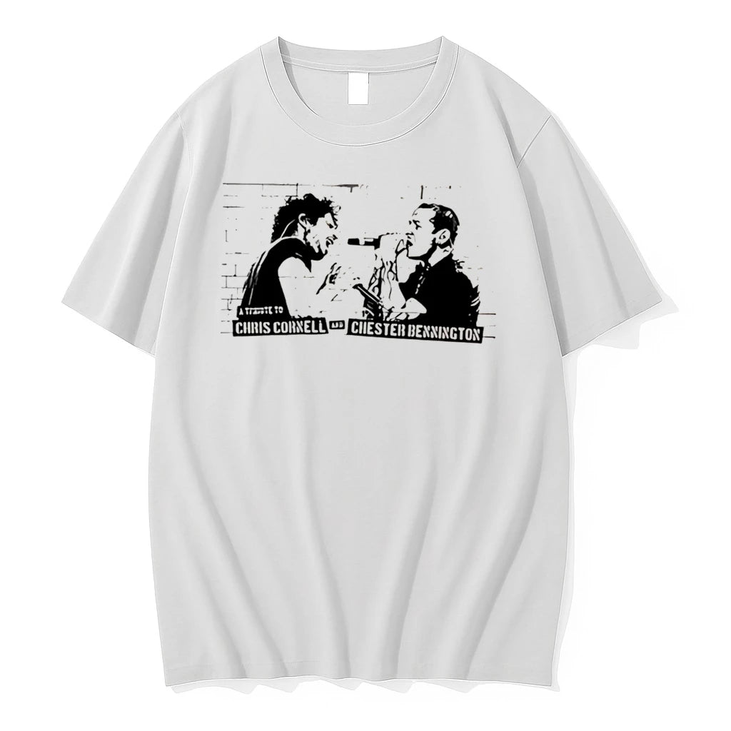 Officials Tribute Chris Cornell Chester Bennington Tee Premium T Shirt