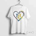 Officials Trisomy 21 Down Syndrome Awareness Heart Puzzle Style