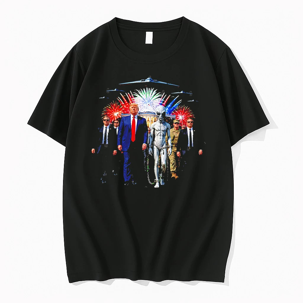 Officials Trump Alien Disclosure Day Fireworks Celebration Tee T Shirt Sweater