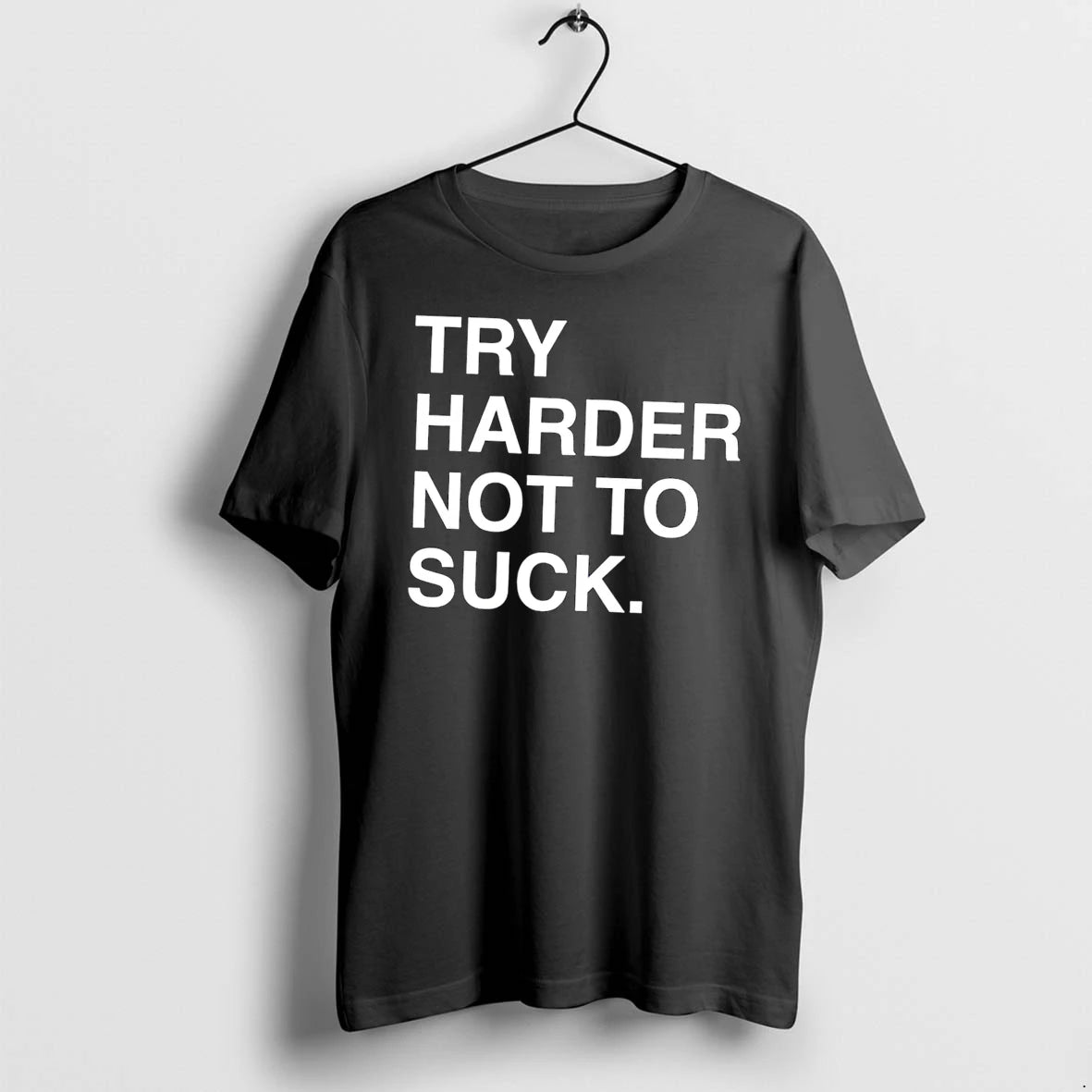 Officials Try Harder Not To Suck Black T Shirt Sweater