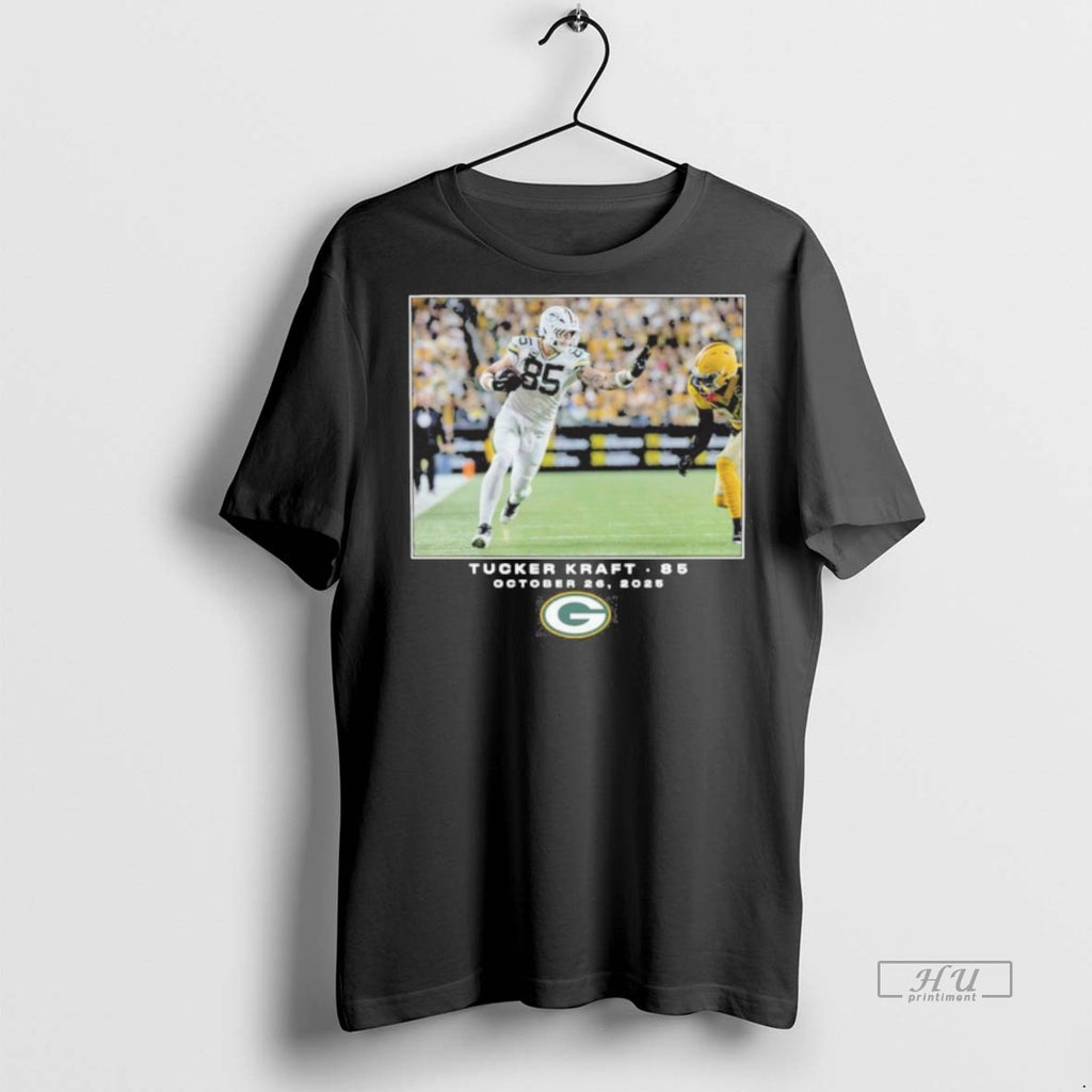 Officials Tucker Kraft Flash Features Week 8 Green Bay Football Tee Shirt Sweater
