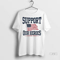 Officials Tunnel To Towers Foundation Support Our Heroes Barstool Sports Usa Flag Ladies T Shirts