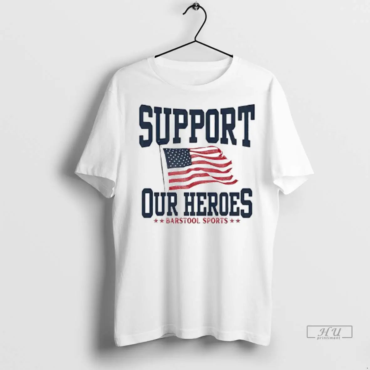 Officials Tunnel To Towers Foundation Support Our Heroes Barstool Sports Usa Flag Ladies T Shirts