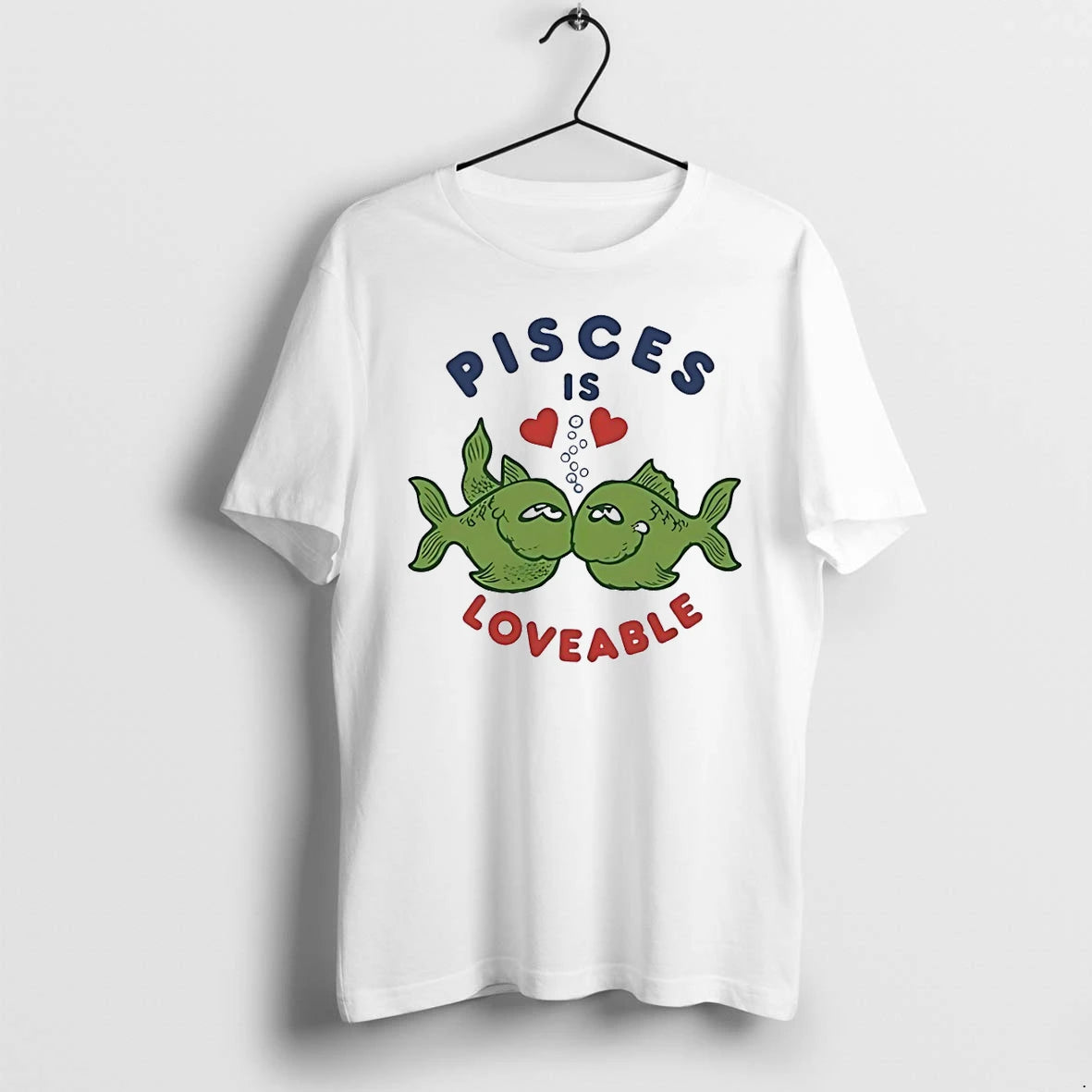 Officials Two Green Fish Face To Face Pisces Is Loveable T Shirt Sweater