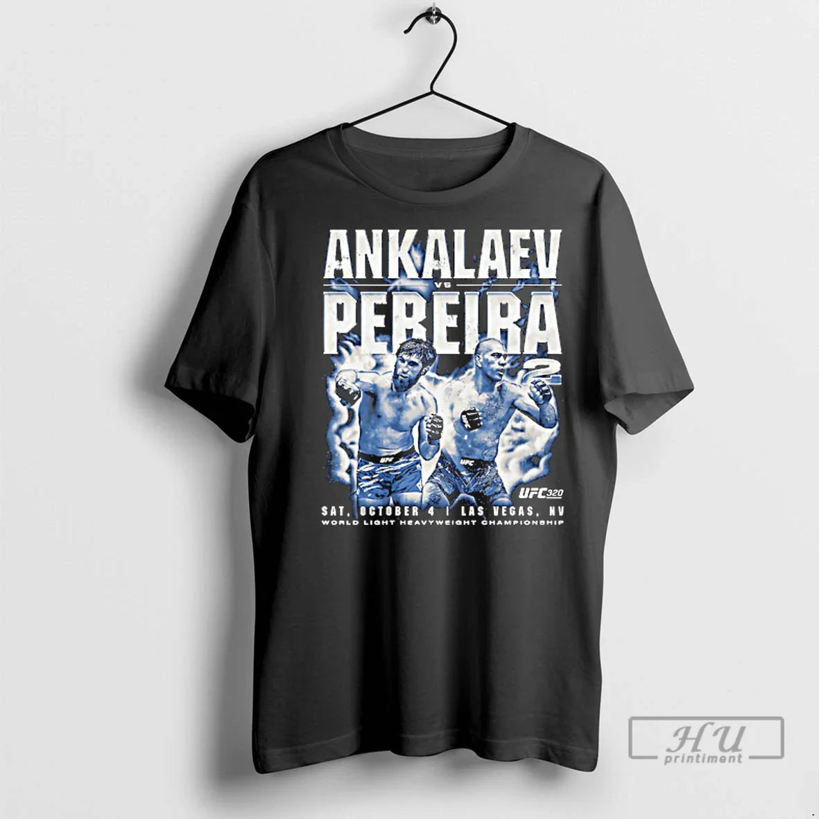 Officials Ufc 320 Ankalaev Vs Pereira 2 World Light Heavuweight Champions T Shirts