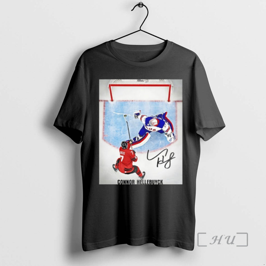 Officials Us Hockey Connor Hellebuyck 2026 Winter Olympics Gold Medal Autographed Premium T Shirts Sweater