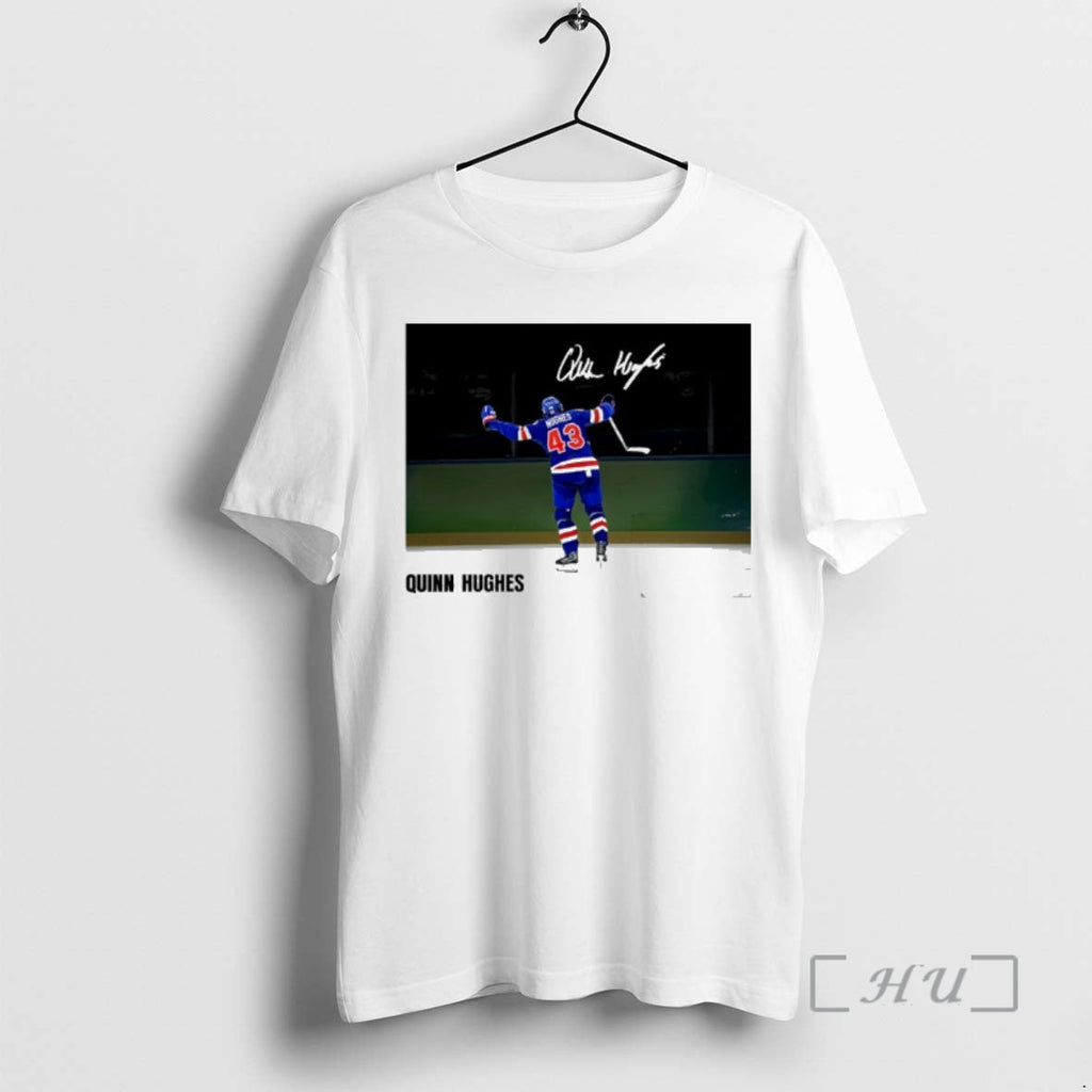 Officials Us Hockey Quinn Hughes 2026 Winter Olympics Gold Medal Autographed Premium T Shirts Sweater