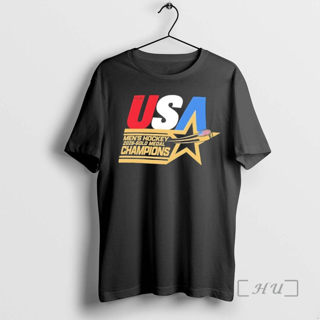 Officials Usa Hockey 2026 Winter Olympics Gold Medal Winner Stars Champions Premium T Shirts Sweater