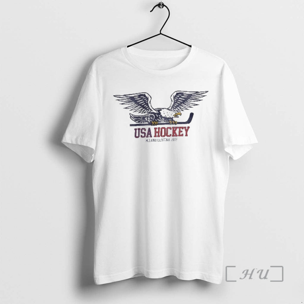 Officials Usa Hockey Eagle Holding Stick Milano Cortina
