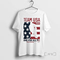 Officials Usa Hockey One For All 2026 Winter Olympics Heart Of Gold Premium T Shirts