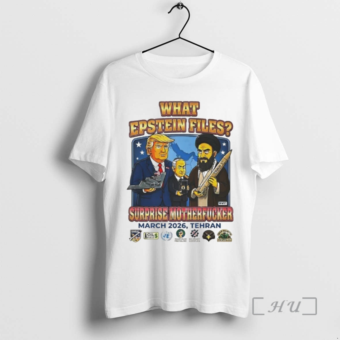 Officials Usa Vs Iran World War 3 What Epstein Files Surprise Motherfucker Premium T Shirts