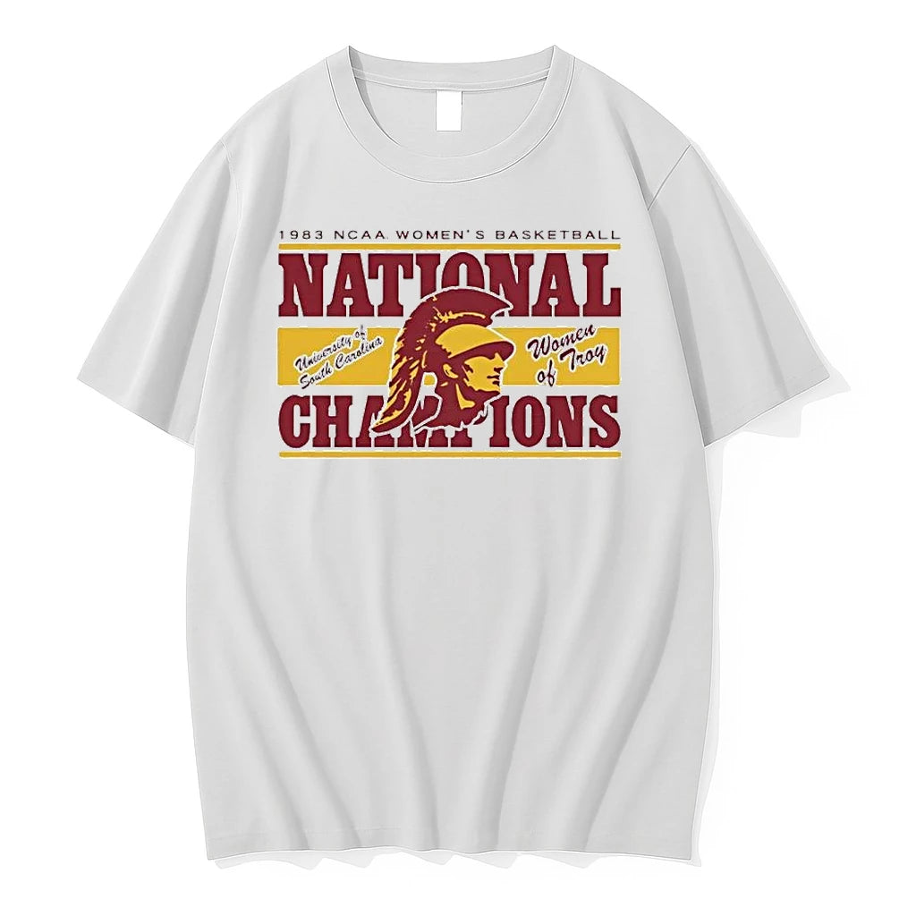 Officials Usc Women Of Troy 1983 Ncaa National Champions Premium T Shirt