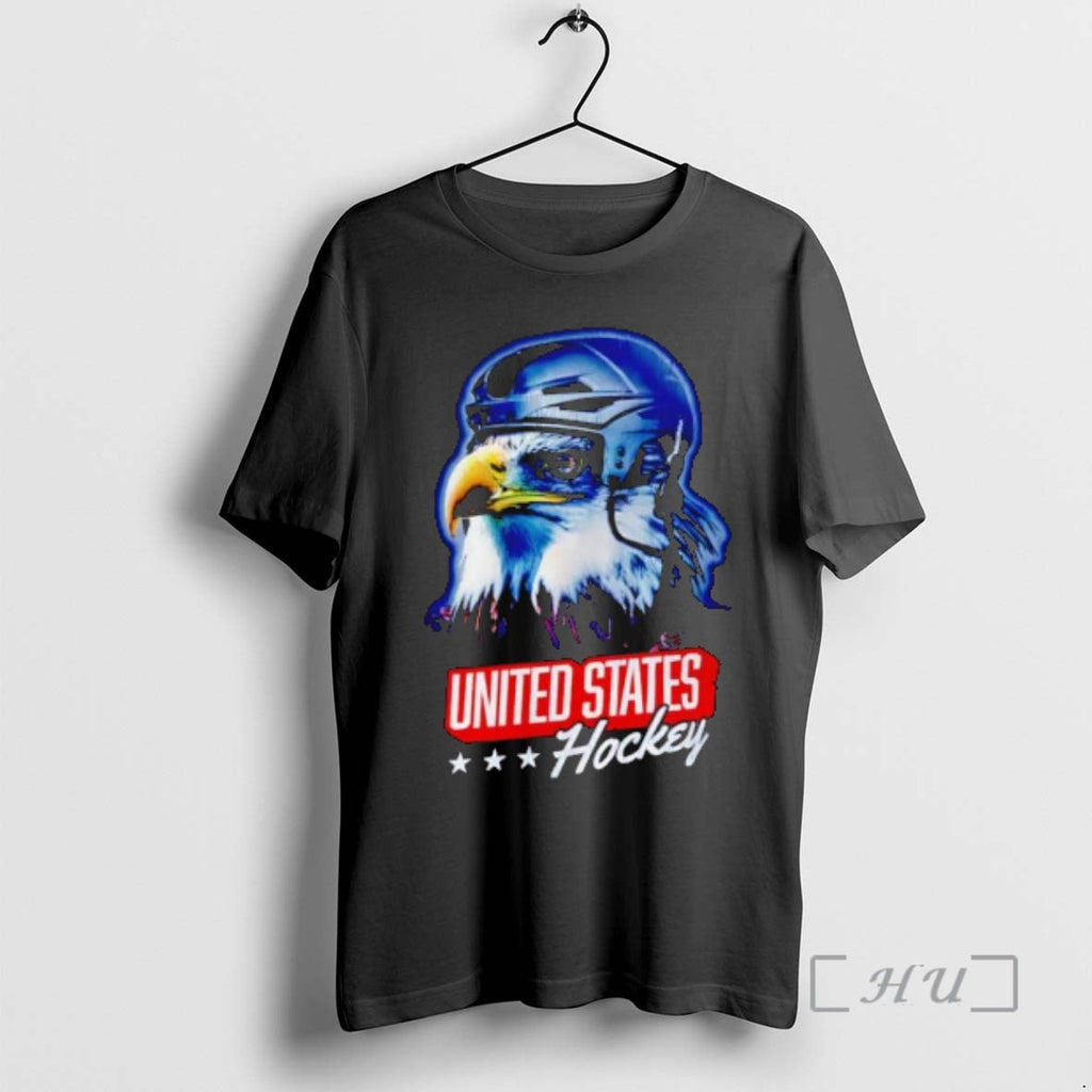 Officials United States Hockey Eagle In Helmet With Stars