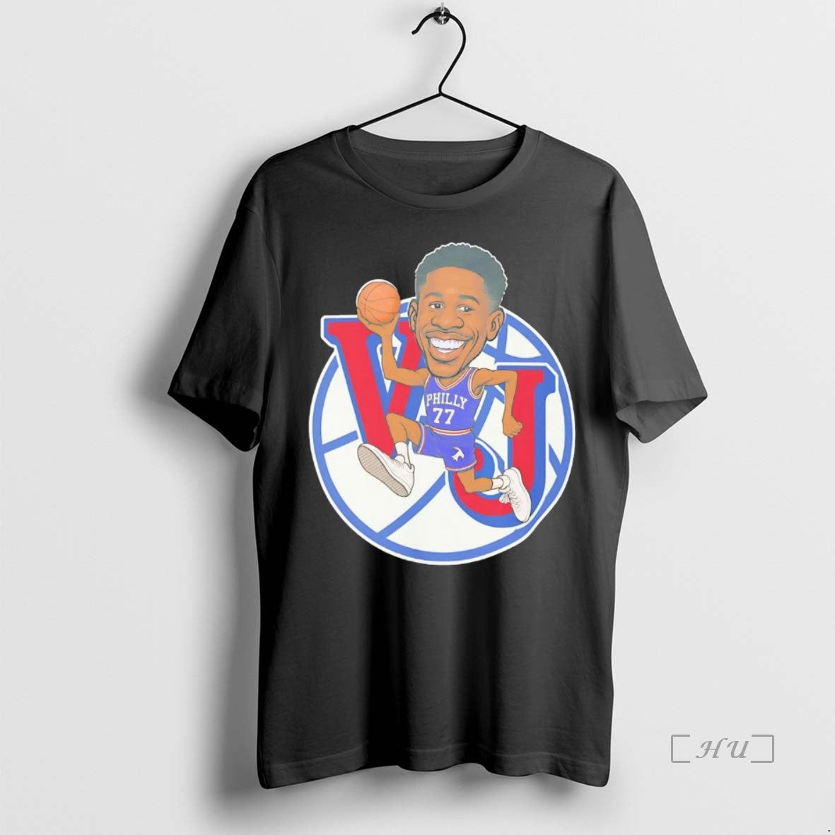 Officials Vj Edgecombe Rookie Caricature Philadelphia 76ers T Shirt Sweater