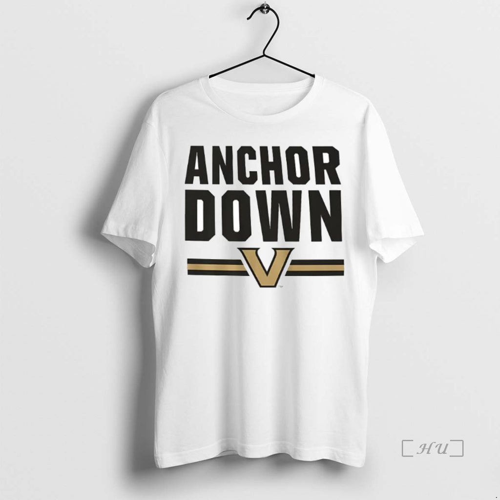 Officials Vanderbilt Commodores Anchor Down Text T Shirt Sweater