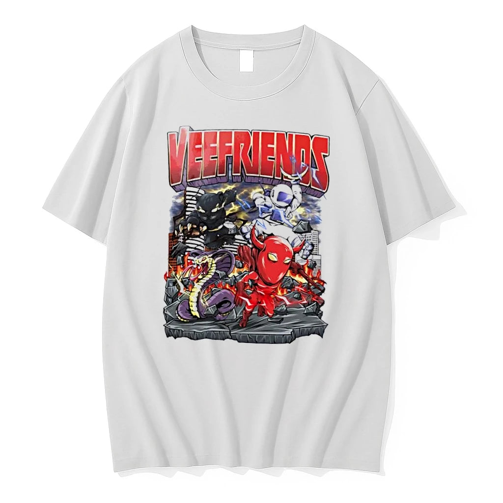 Officials Veefriends Cartoon Panther Astronaut Purple Cobra Red Devil City White Womens