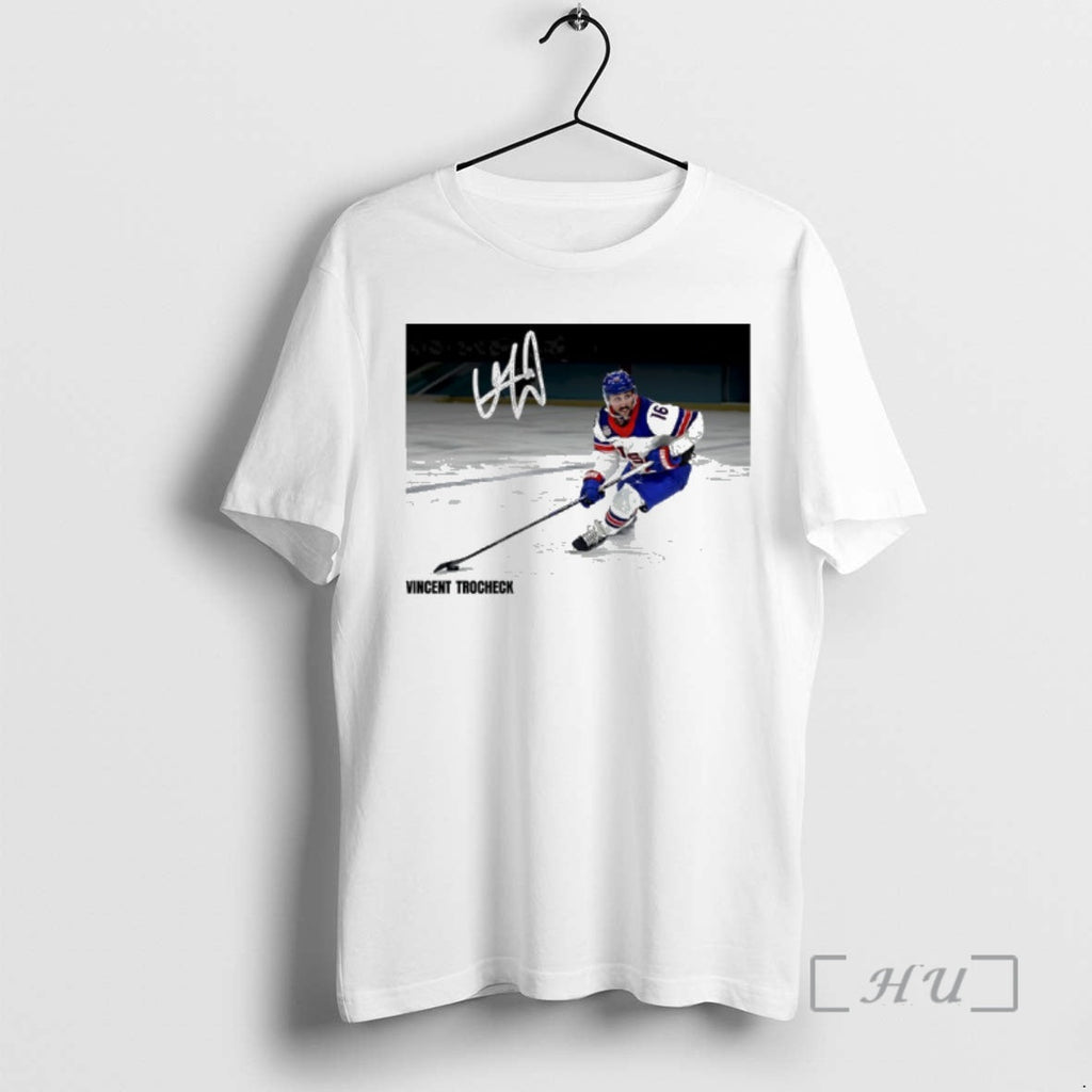 Officials Vincent Trocheck Us Hockey 2026 Winter Olympics Gold Medal Autographed Premium T Shirts Sweater