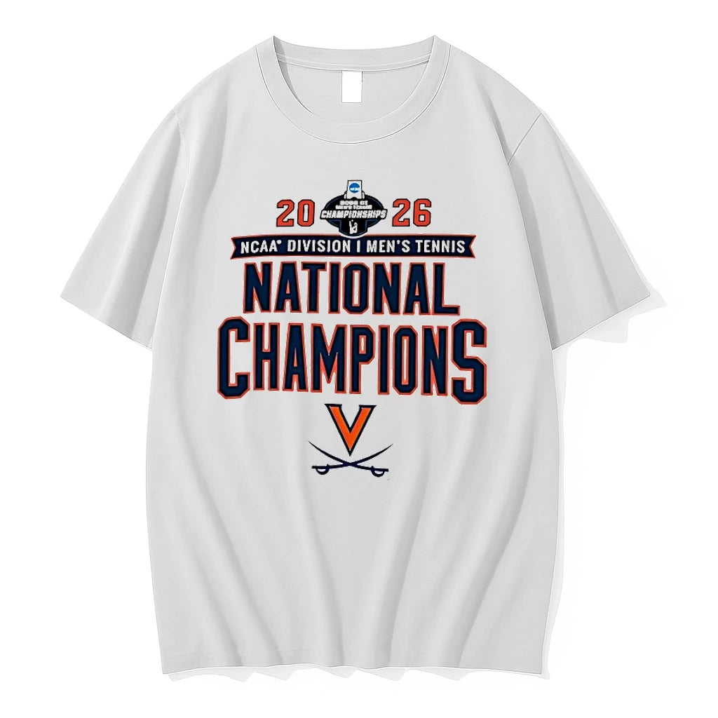 Officials Virginia Cavaliers 2026 Ncaa Division I Mens Tennis National Champions T Shirt Sweater