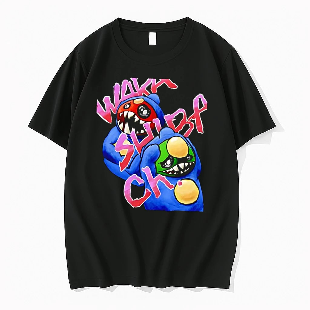 Officials Wakk Slurp Ch Graffiti Red And Green Creepy Cute Monsters Black T Shirt Sweater