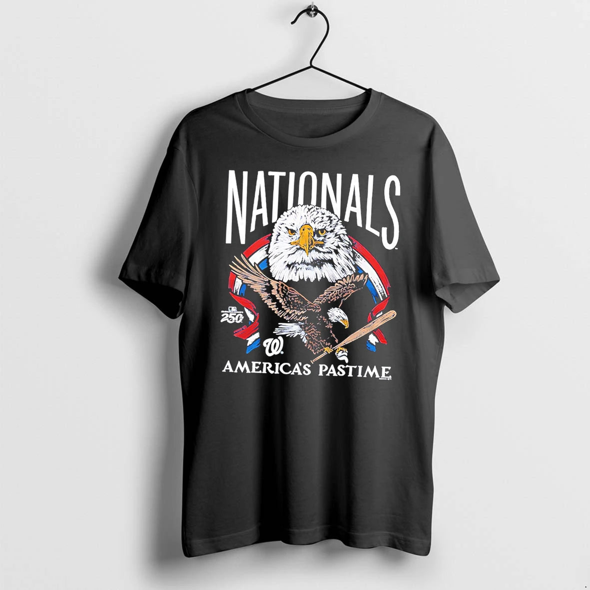 Officials Washington Nationals Americas Pastime 250th Tri Blend Tee T Shirt Sweater