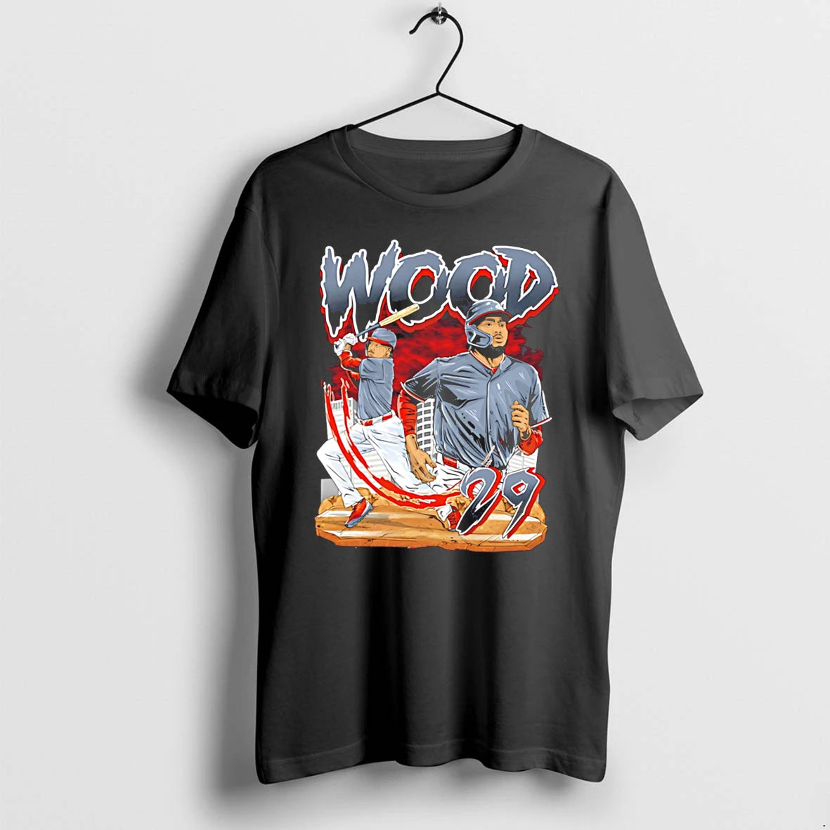 Officials Washington Nationals James Wood Hand Drawn Artwork Tee T Shirt Sweater