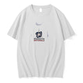 Officials Washington Nationals Logo Skull Bat Crossed Baseball White Mens Premium T Shirt