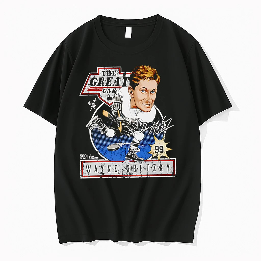 Officials Wayne Gretzky Los Angeles Bruce Stark Collection Caricature Premium T Shirt