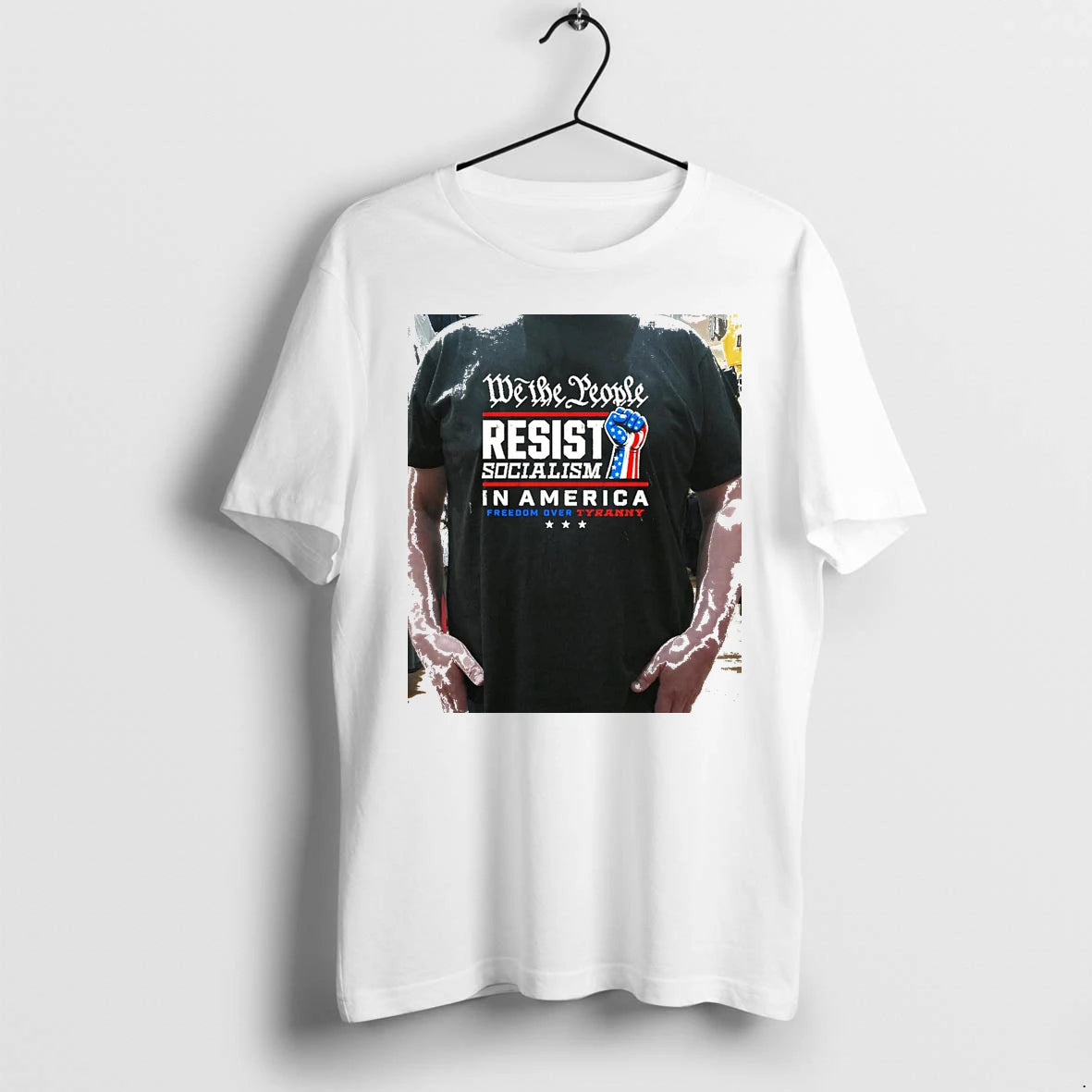 Officials We The People Resist Socialism In America Forever Over Tyranny Premium T Shirt