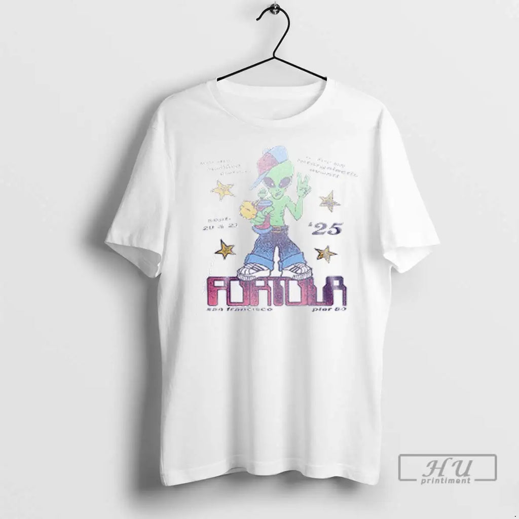 Officials We Are Visiting Here For An Intergalactic Event Portola 2025 Alien Lineup T Shirts