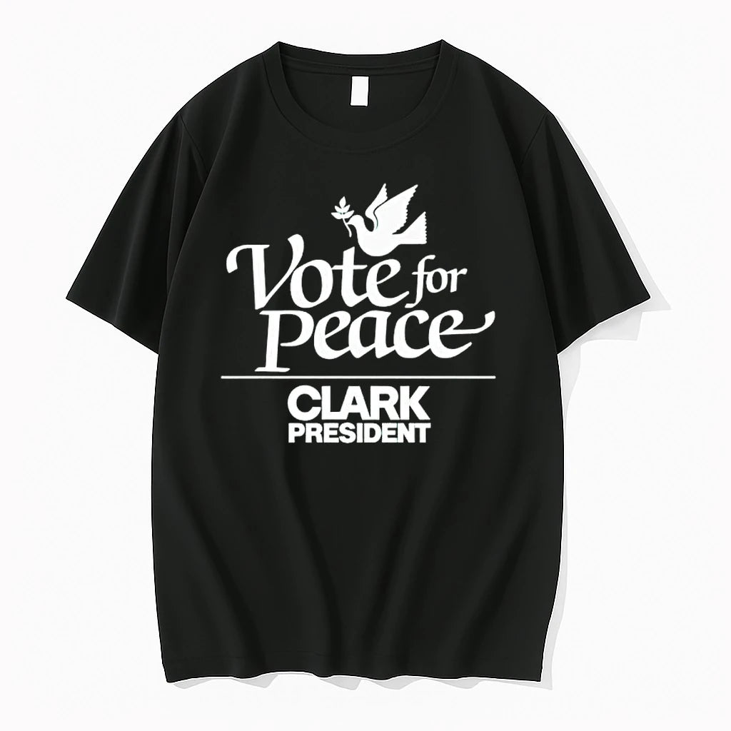 Officials Wesley Clark Vote For Peace President Letter Women Premium T Shirt