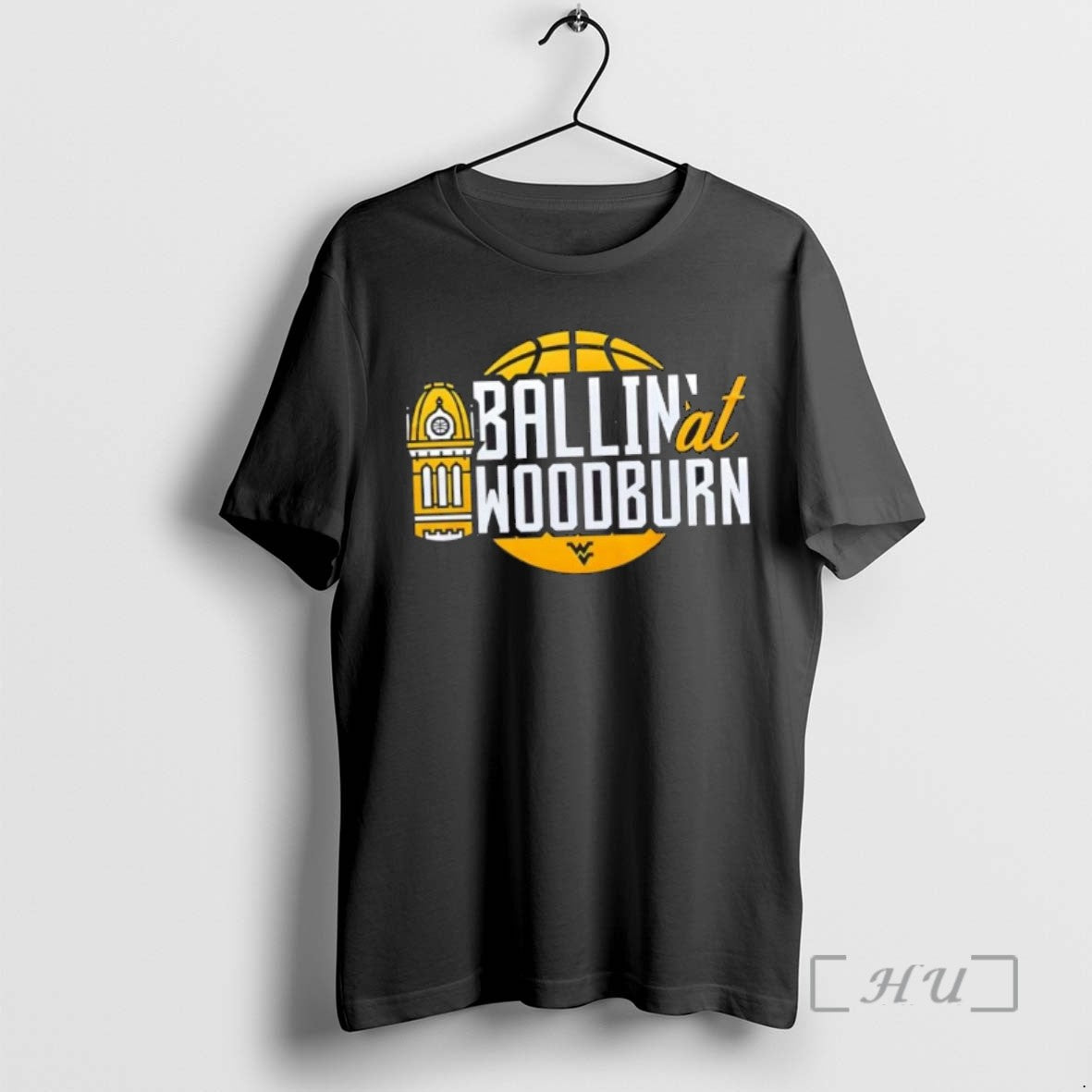 Officials West Virginia Mountaineers 2025 Ballin At Woodburn 2 Sided Tee Shirt Sweater