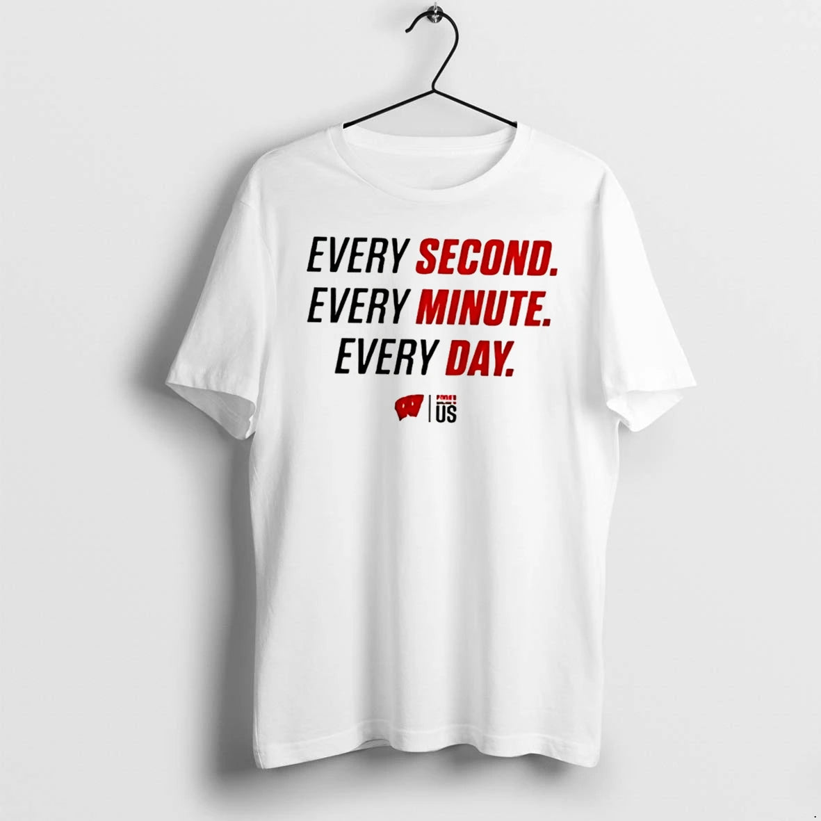 Officials Wisconsin Badgers Basketball Every Second Every Minute Every Day 2026 Tee T Shirt Sweater