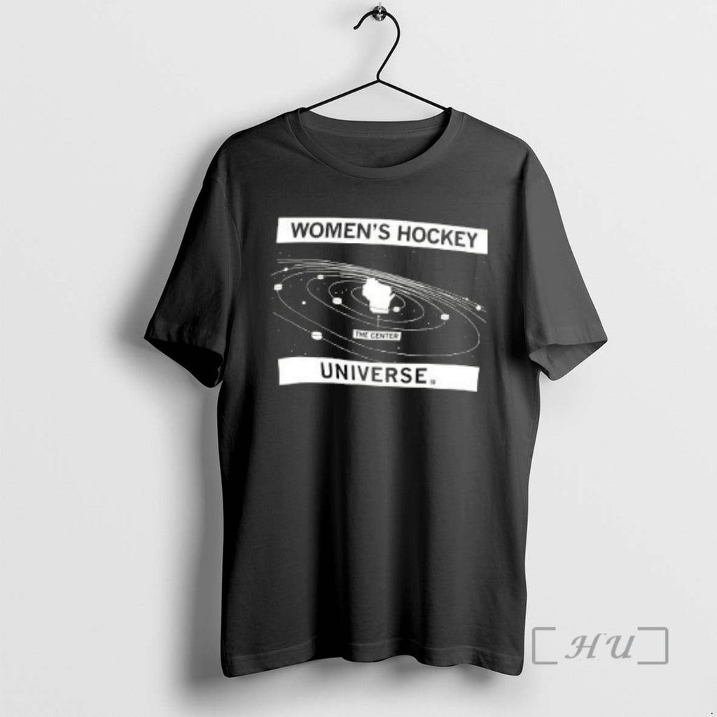 Officials Wisconsin Womens Hockey Universe The Center Of The Solar System Premium T Shirts Sweater